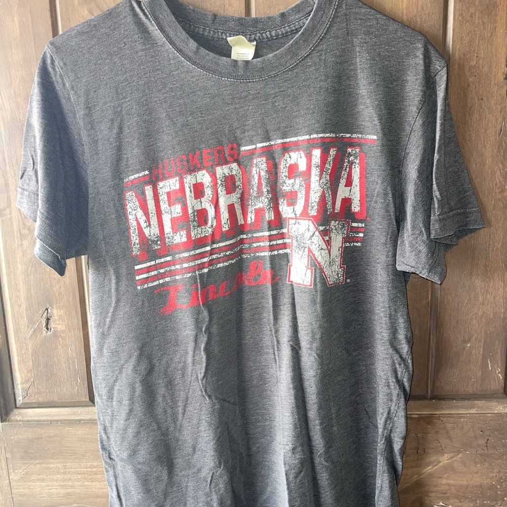 Agenda Charcoal Nebraska Graphic Tee